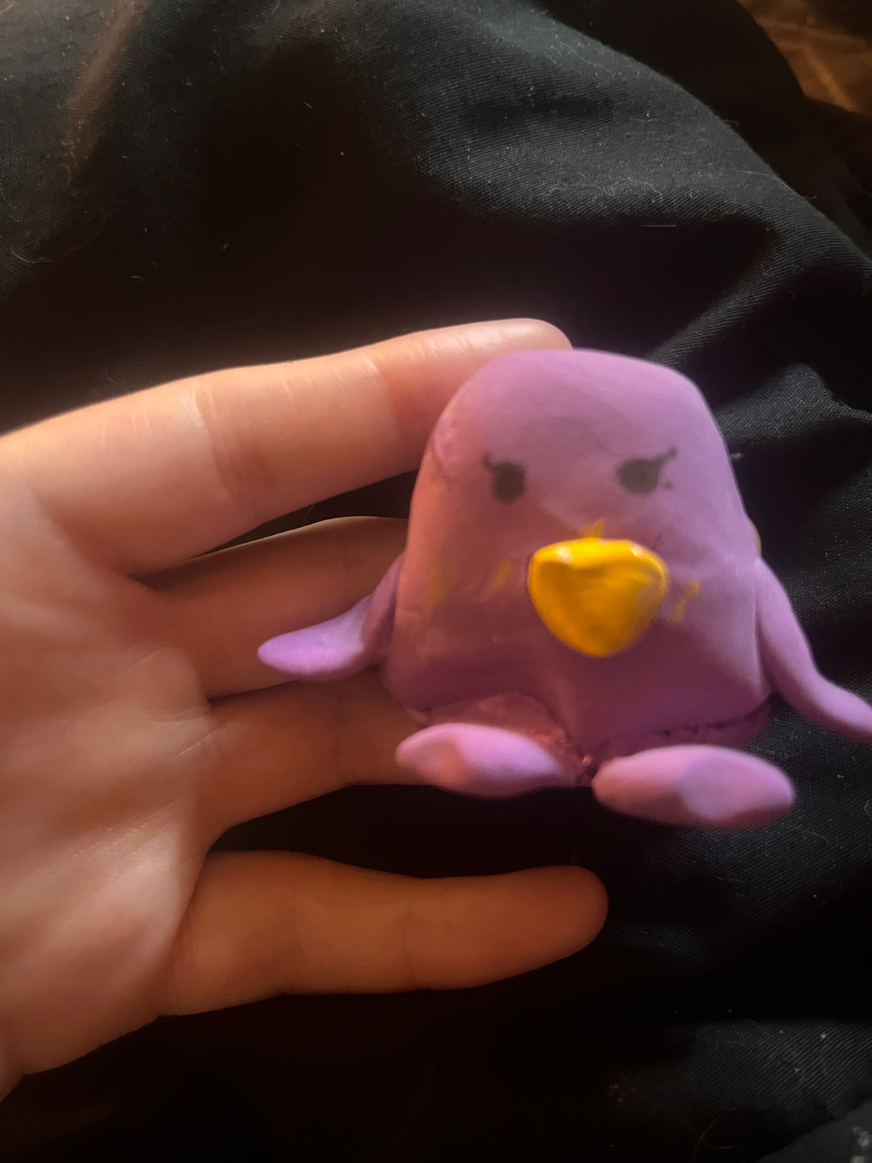 Mini clay penguin friend